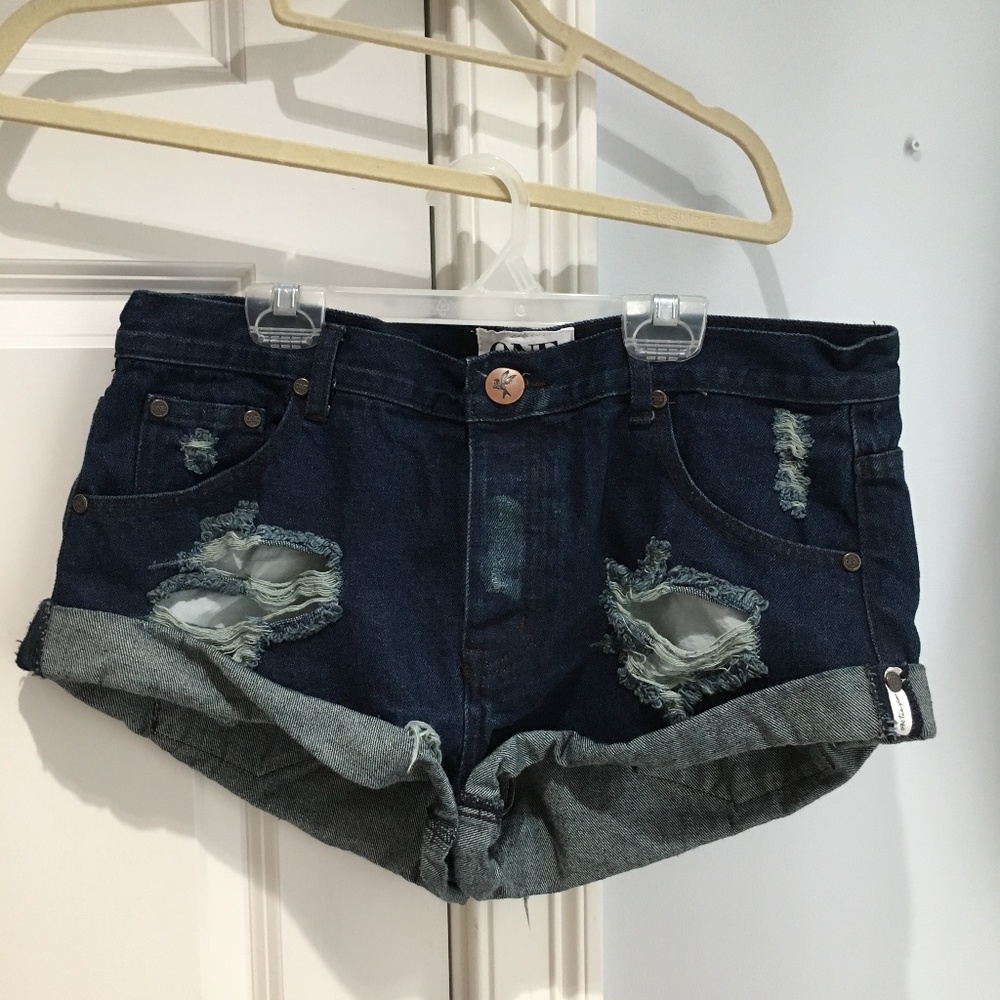 One Teaspoon Jean Shorts